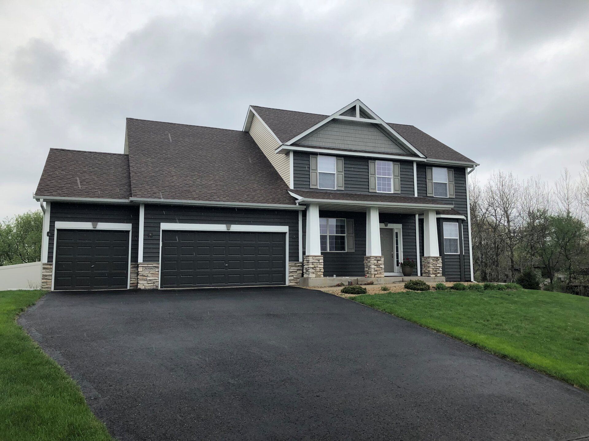 Dark Color House — Lakeville, MN — T.K. Painting & Decorating, LLC