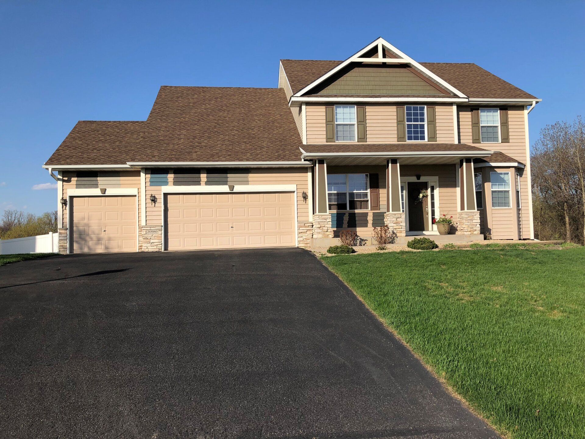 Beige Color House — Lakeville, MN — T.K. Painting & Decorating, LLC