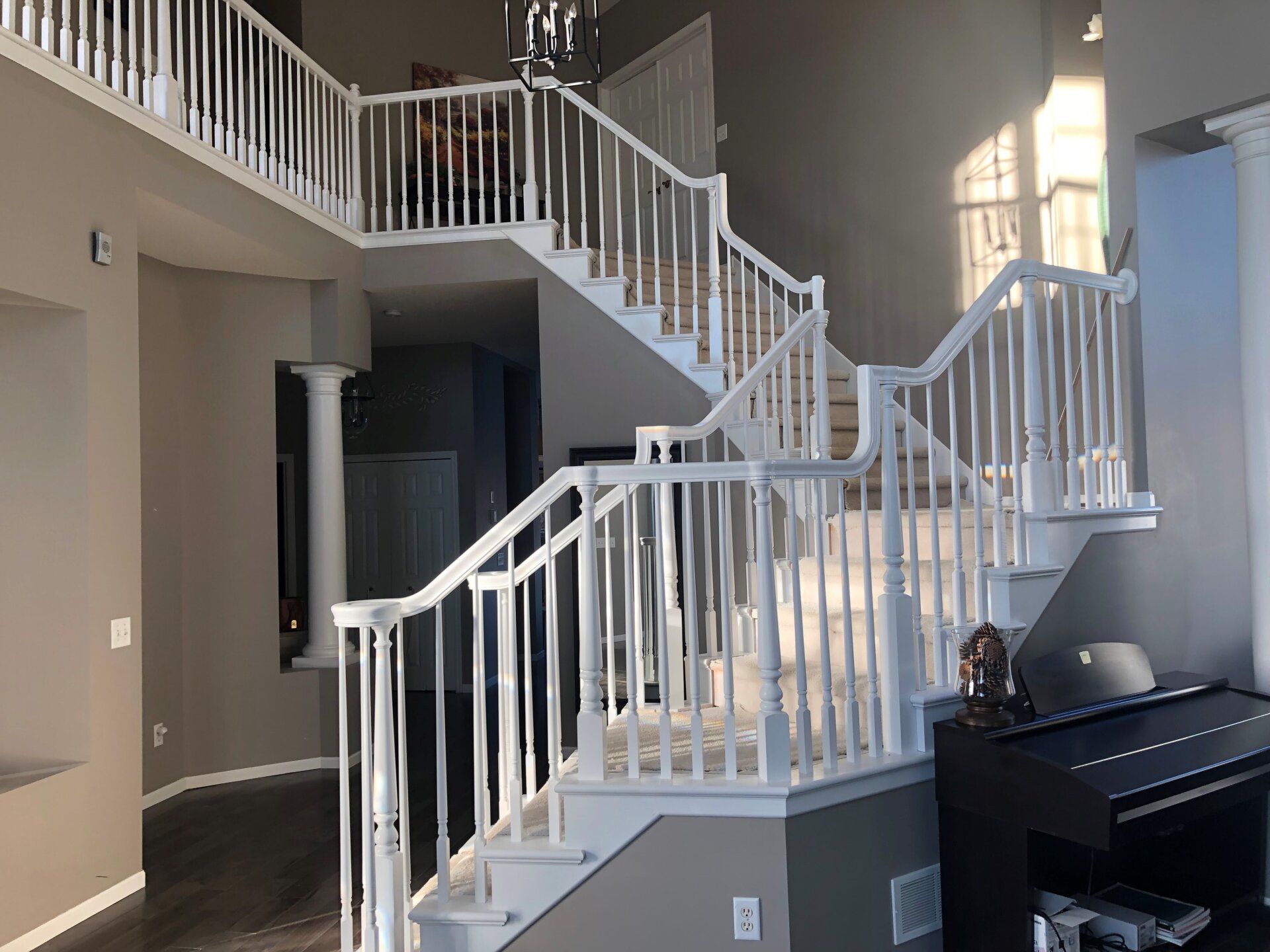 Beautiful White Railing — Lakeville, MN — T.K. Painting & Decorating, LLC