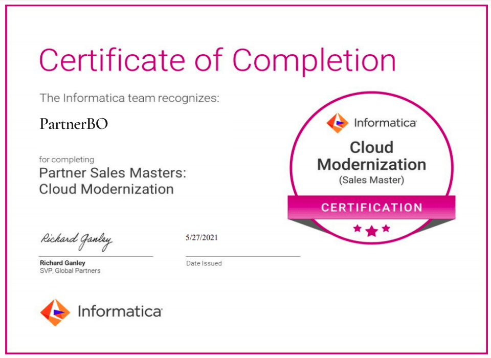 informatica cloud certification