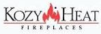 Kozy Heat Fireplaces logo with red flame above the text.