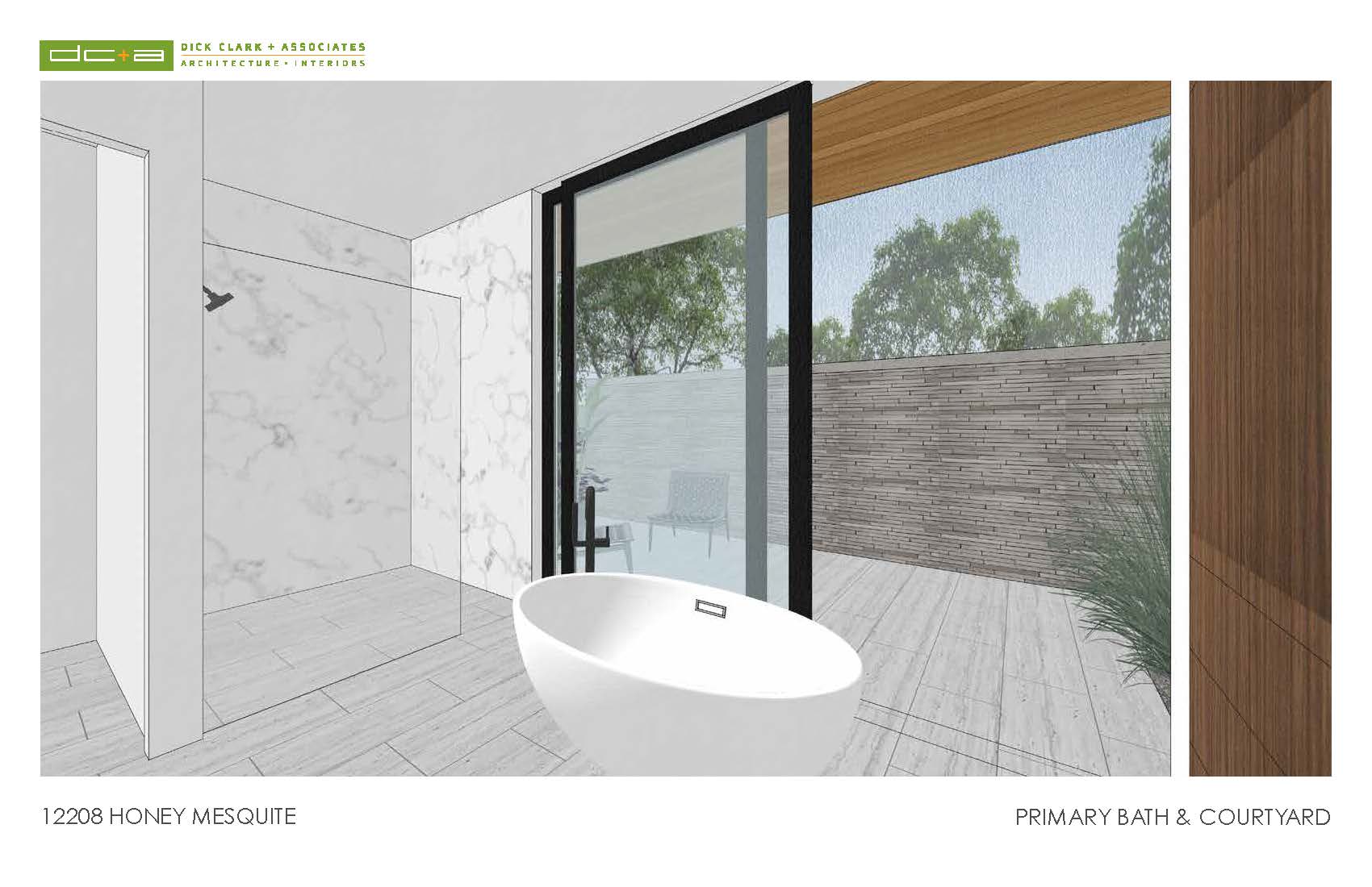 Primary Bathroom with Tub and Shower