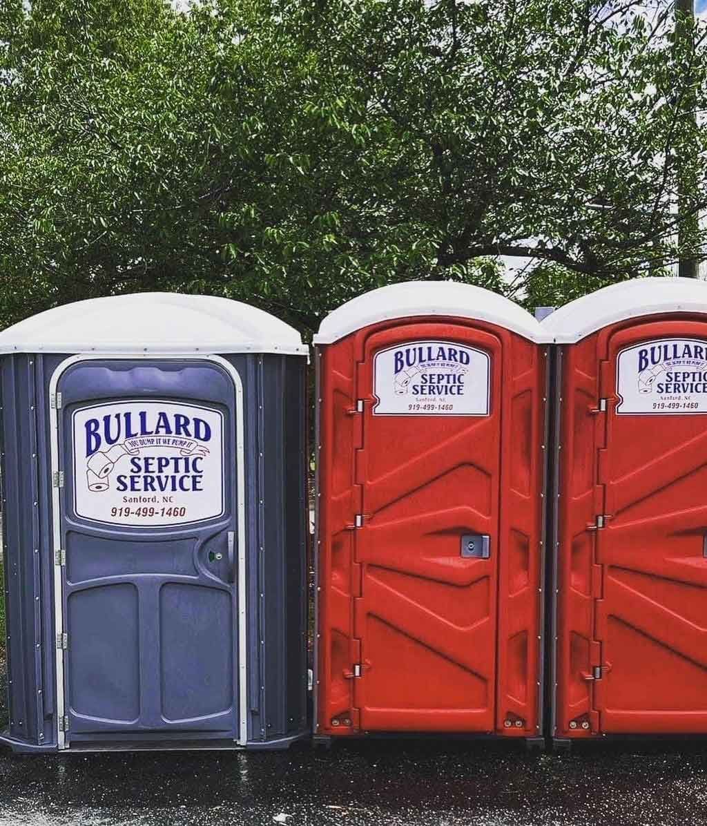 Porta-Potty Rentals — Sanford, NC — Bullard Septic Service
