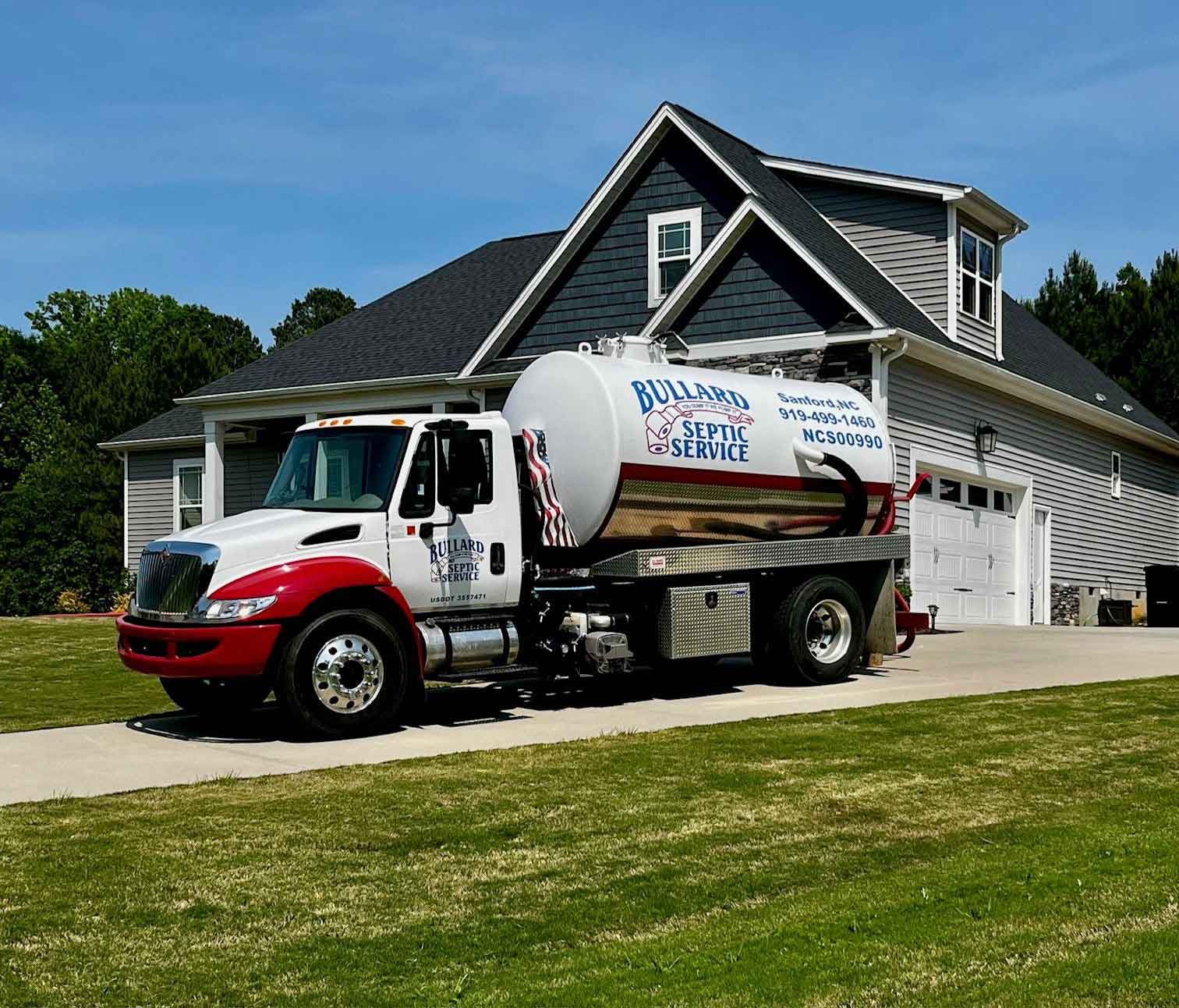 Sewage Truck — Sanford, NC — Bullard Septic Service