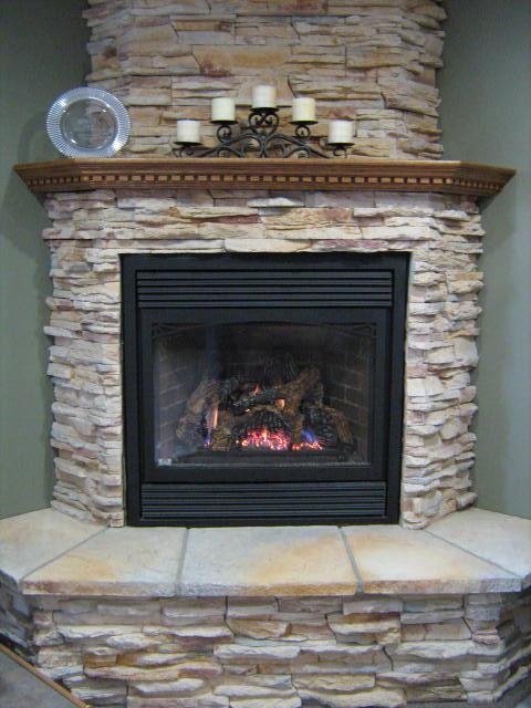 Newly Installed Fireplace — Decorah, IA — Vick's Heating & Plumbing