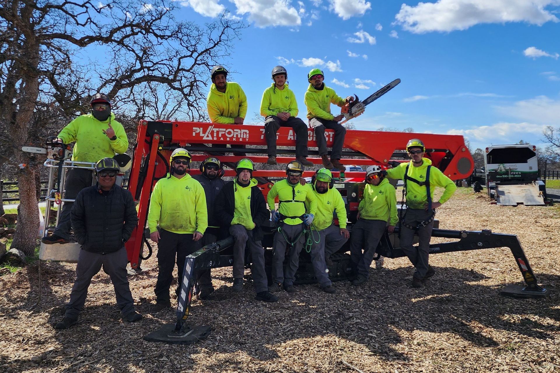 Man Staff stand with safety Equipment