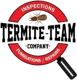The termite team logo shows a termite in a magnifying glass.