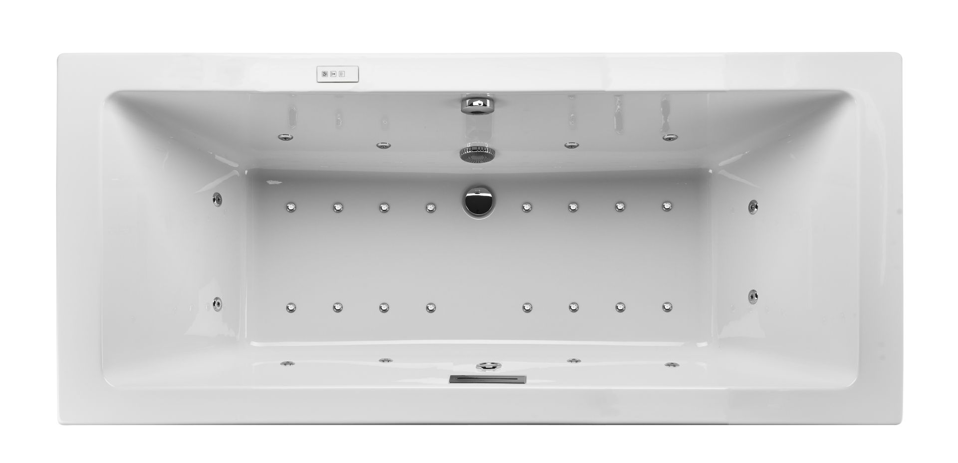 Baignoire Vanda Duo Balnéo finition chromée