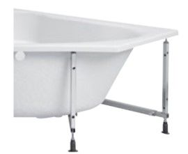 Châssis support de baignoire composé de barre de métal qui maintiennent les bords de la baignoire et facilitent le montage du tablier