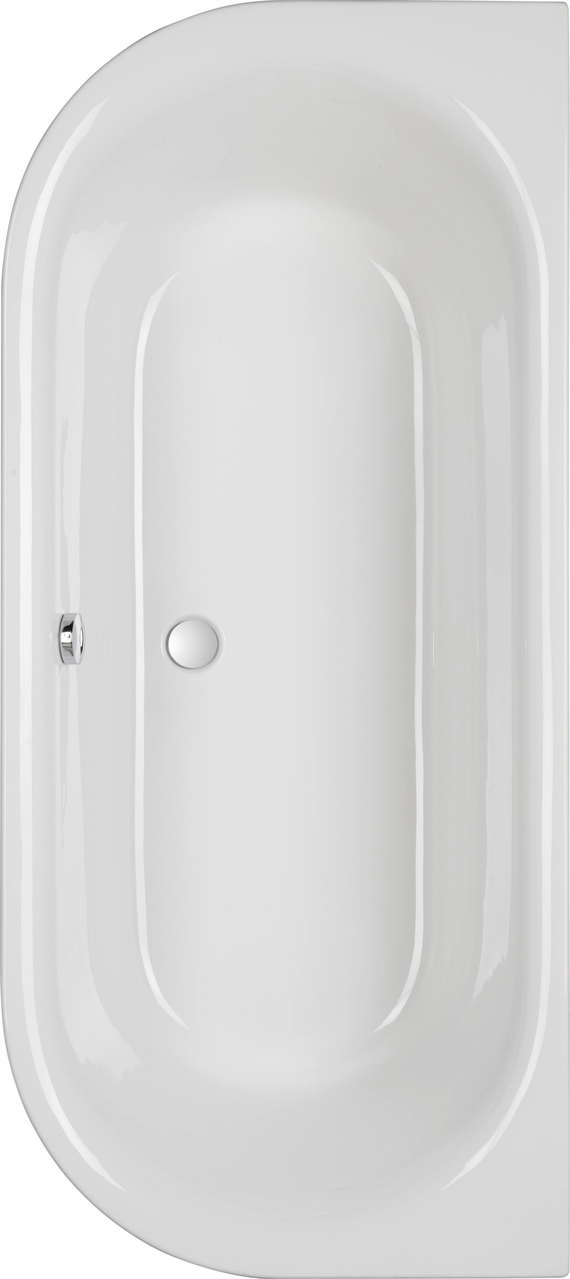 Baignoire semi îlot murale 180X180