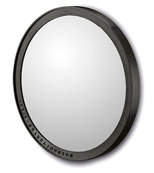 Miroir rond Soho noir diamètre 30 cm