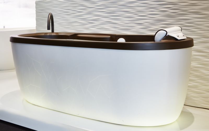 Tablier de baignoire Balnéo ilot retro eclairé