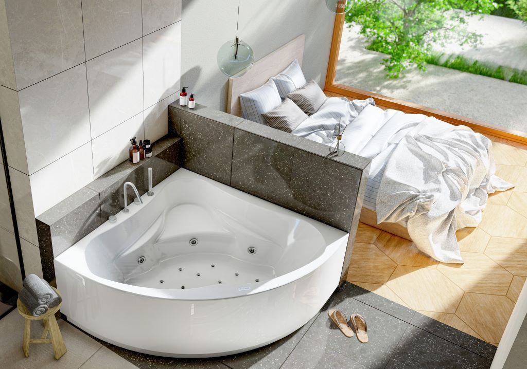 Moraine dans une suite parentale et douche