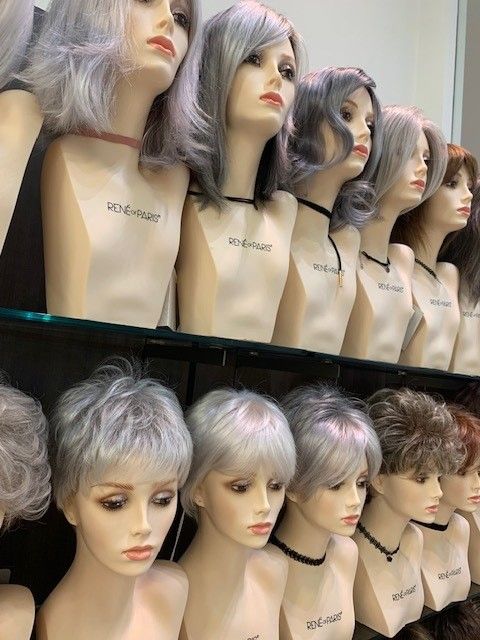 A Row Of Short And Long Wigs — Roseville, CA — Love Your Hair Wigs