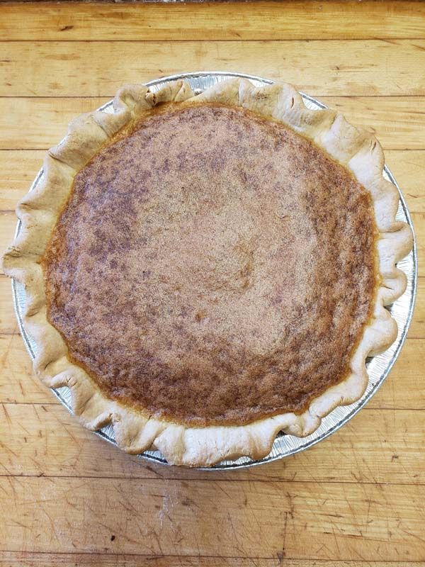 Buttermilk Pie on Table