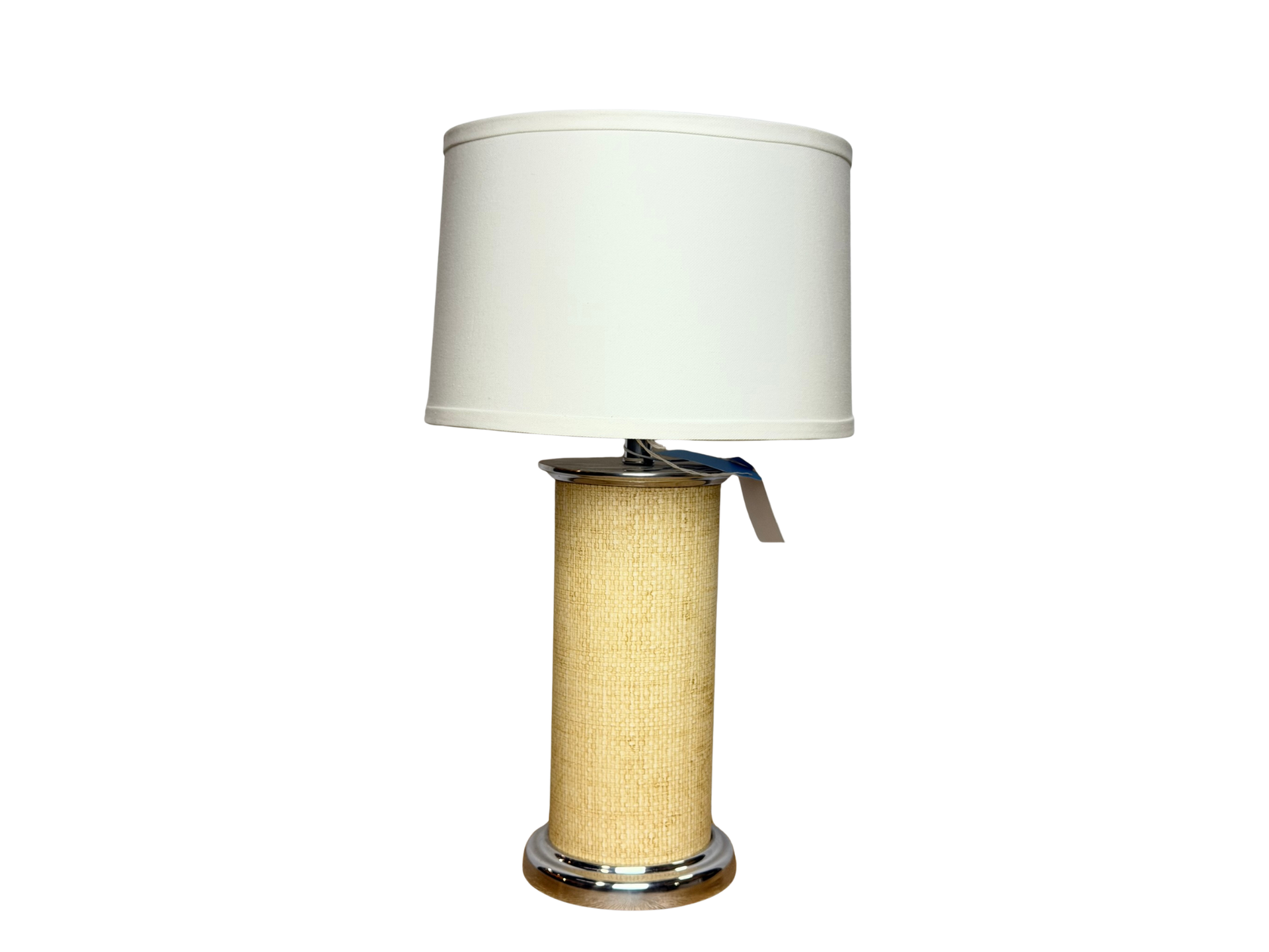 Sand Faux Textured Column Table Lamp