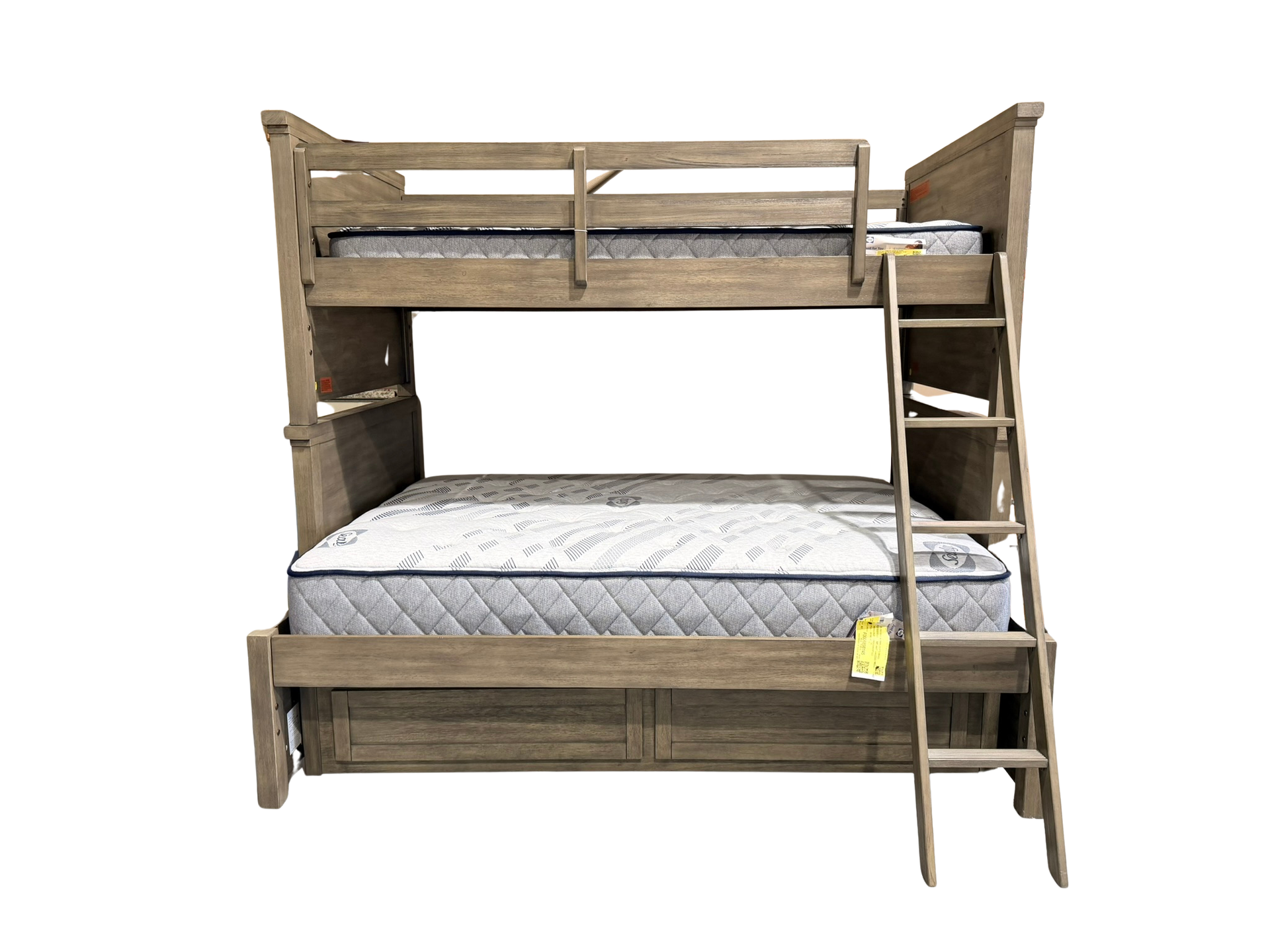 Legacy Classic Twin Over Full Bunk Bed in Aged Gray
