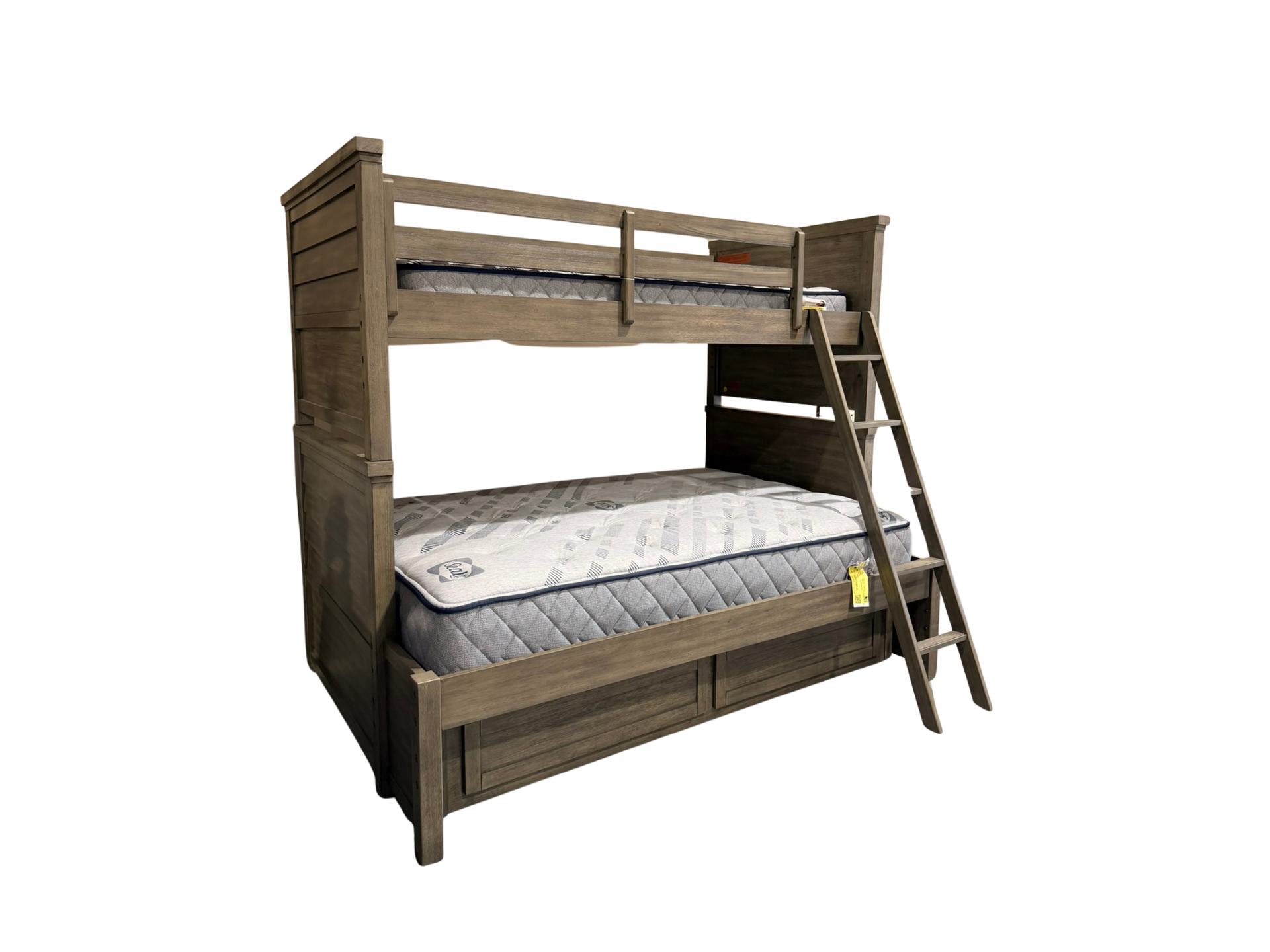 Legacy Classic Twin Over Full Bunk Bed in Aged Gray