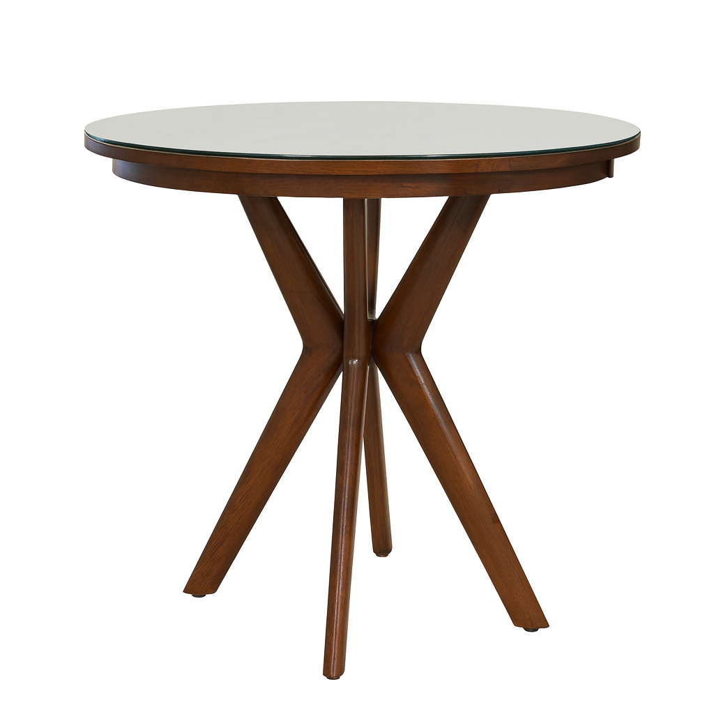 Saloom Furniture Solid Maple Bar Height Table with Four Swivel Stools