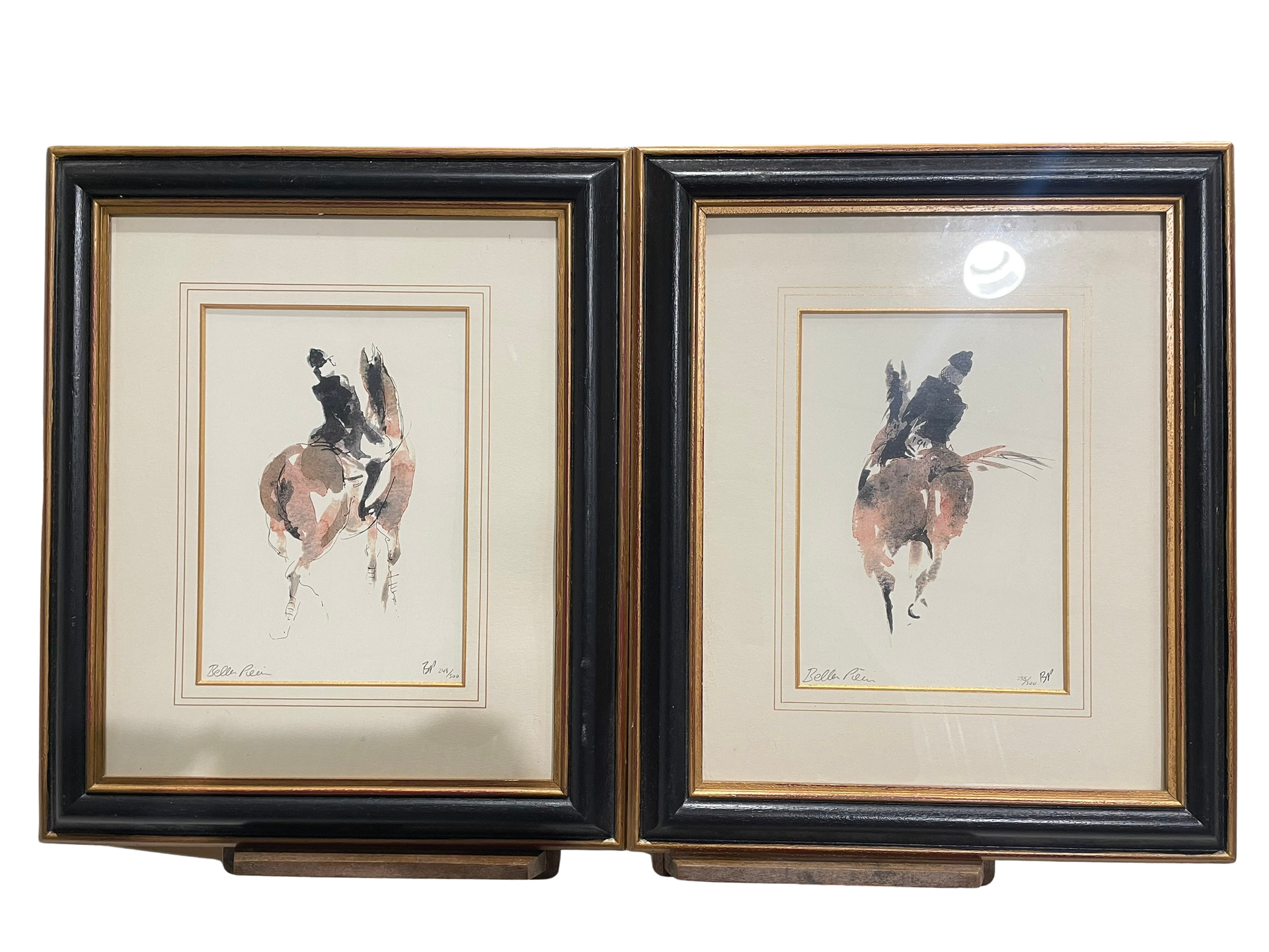 Pair of Bella Pieroni “Equestrian I” Limited Edition Prints