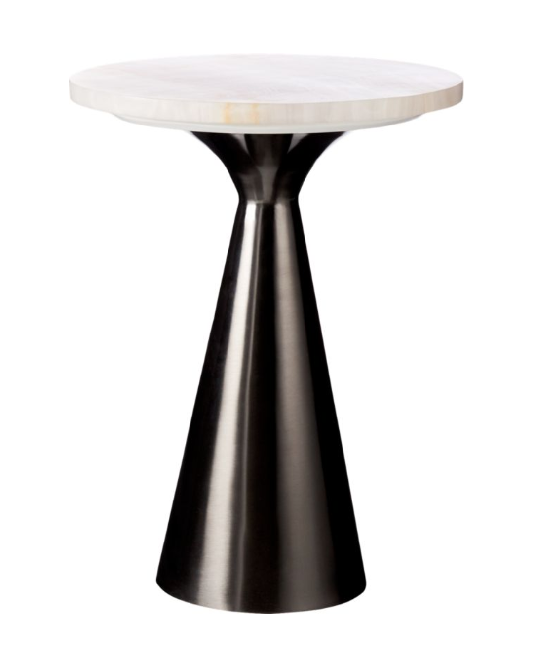 CB 2 Pair OF Nina Rose Quartz Side Tables