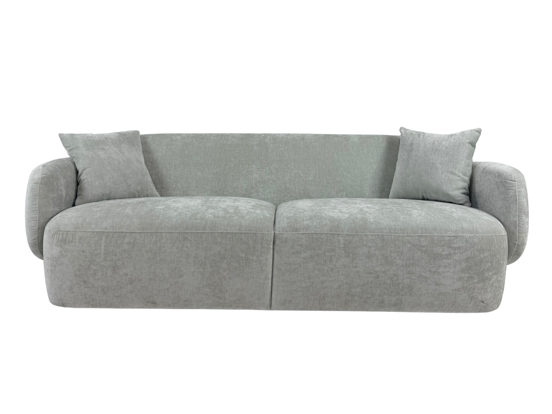 Modern Low-Profile Sofa in Soft Dove Grey
