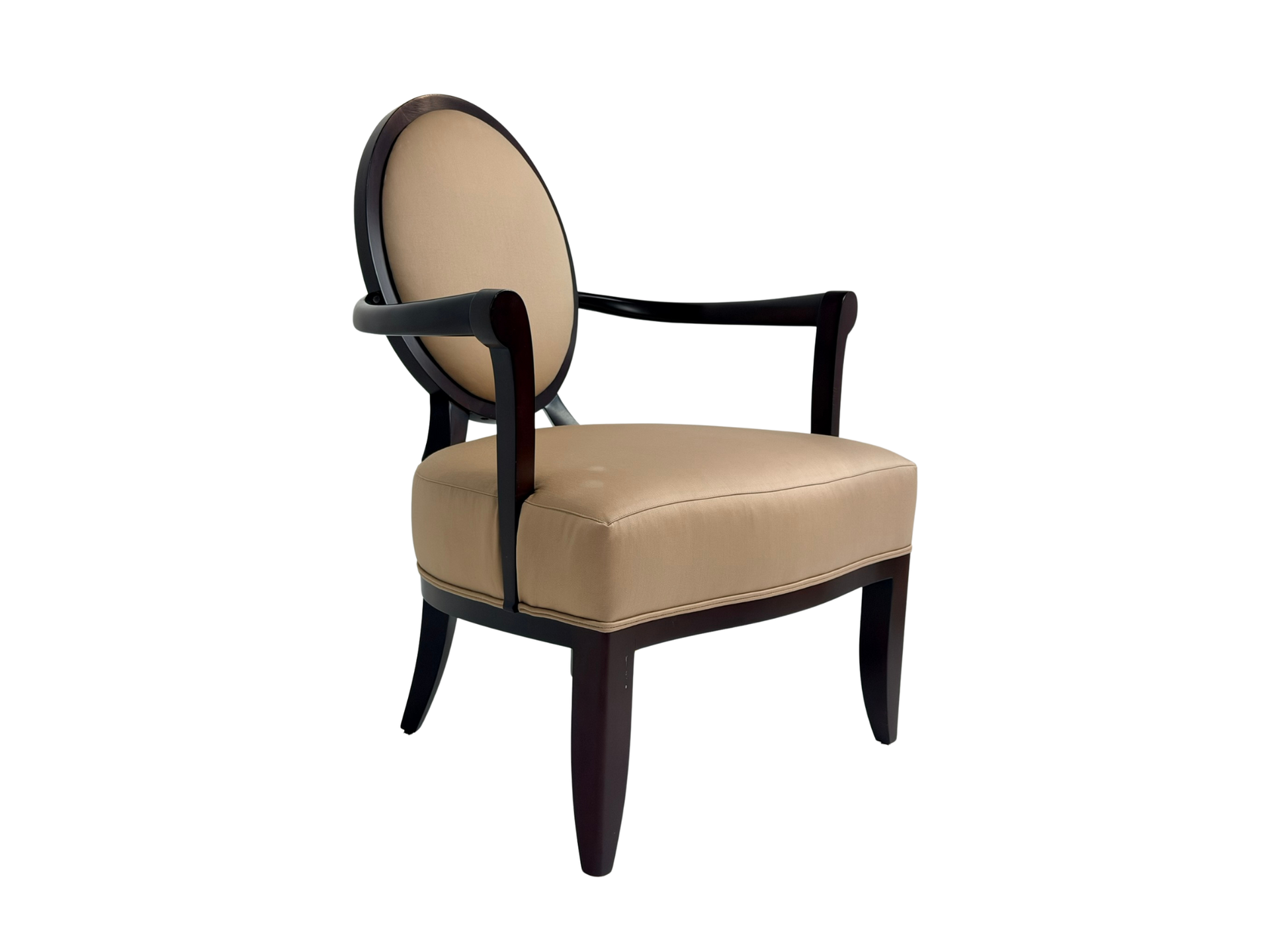 Barbara Barry for Baker Medallion Back Upholstered Armchair