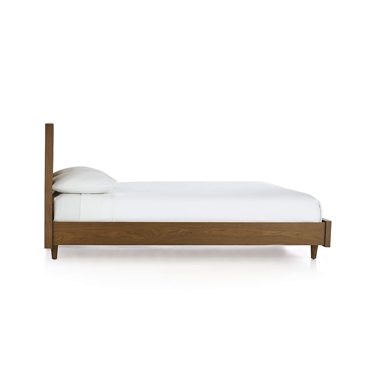 Crate & Barrel Tate Walnut Queen Bed
