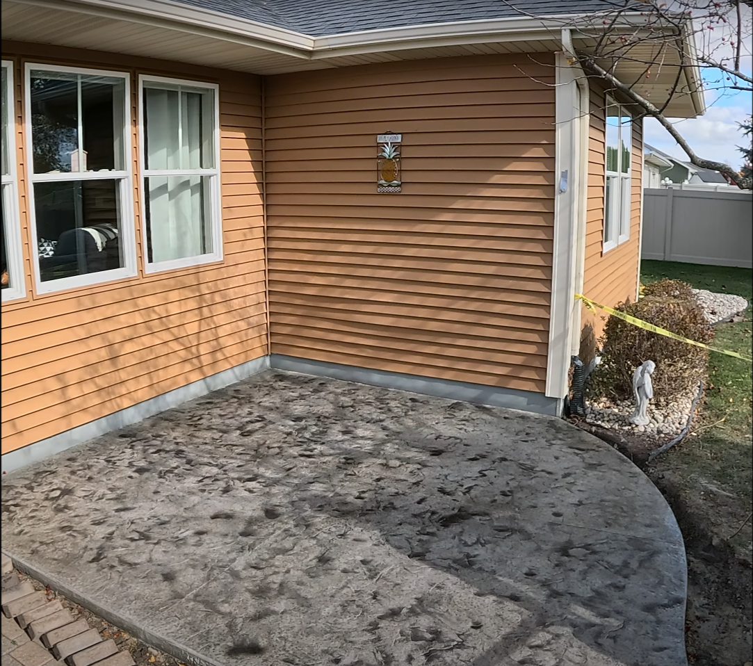 stamped concrete patio