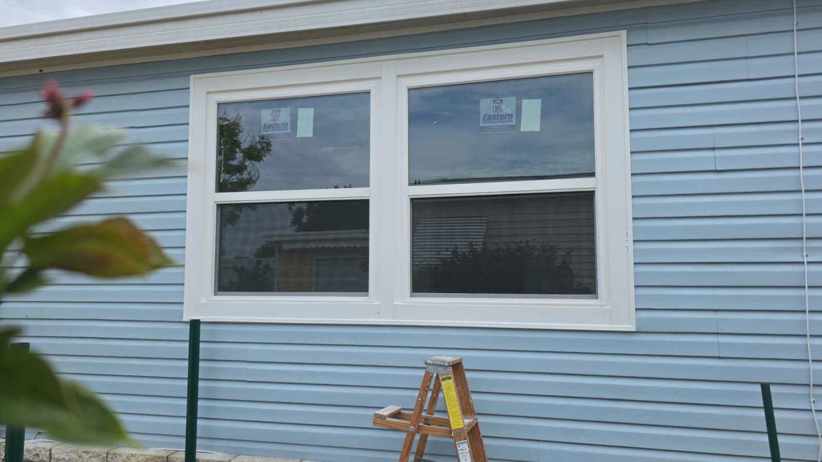 New replacement windows on a manufactured/mobile home in Florida.