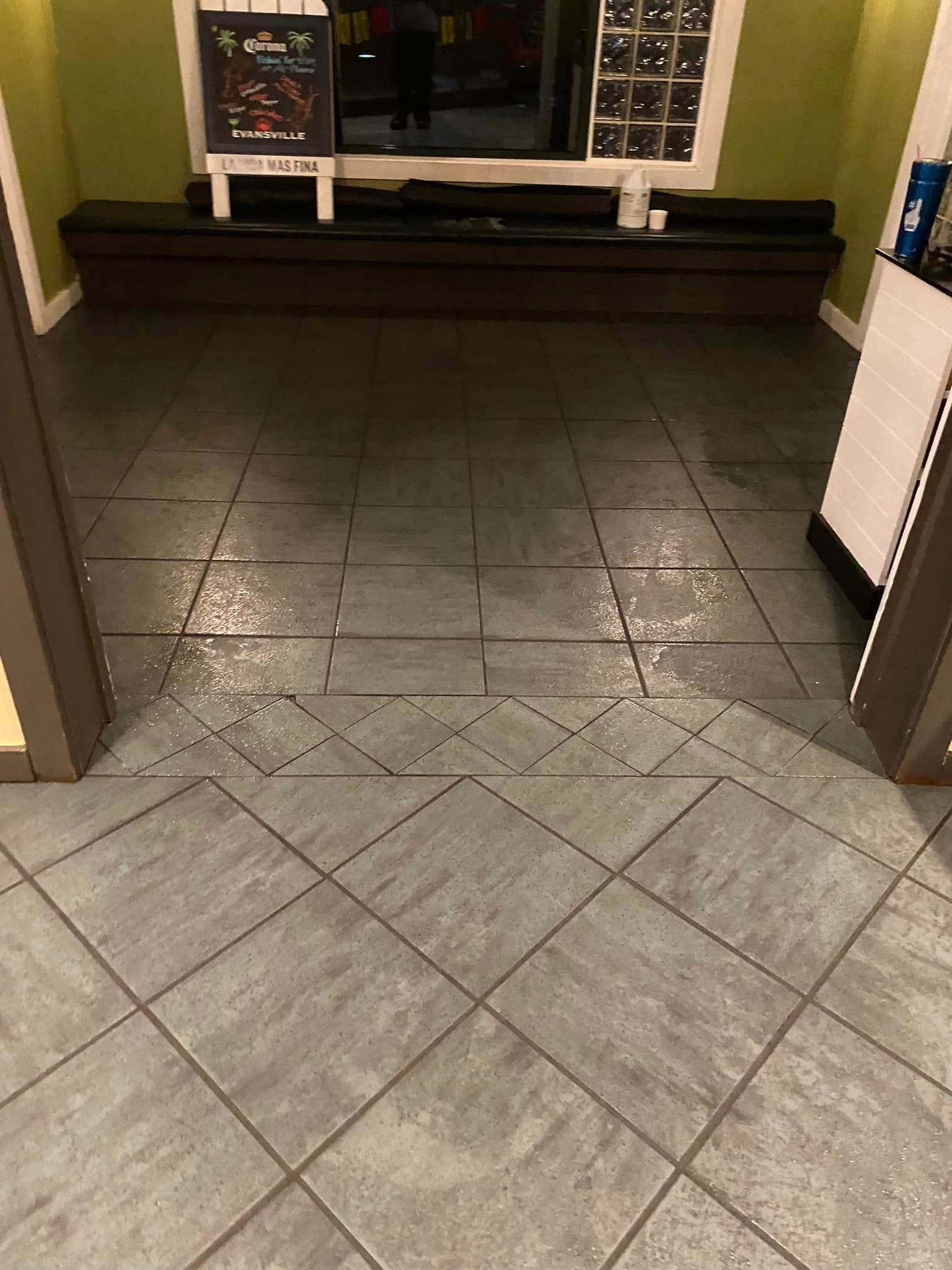 After Cleaning Floor Tiles 2- Princeton, IN - D&T Power Washing