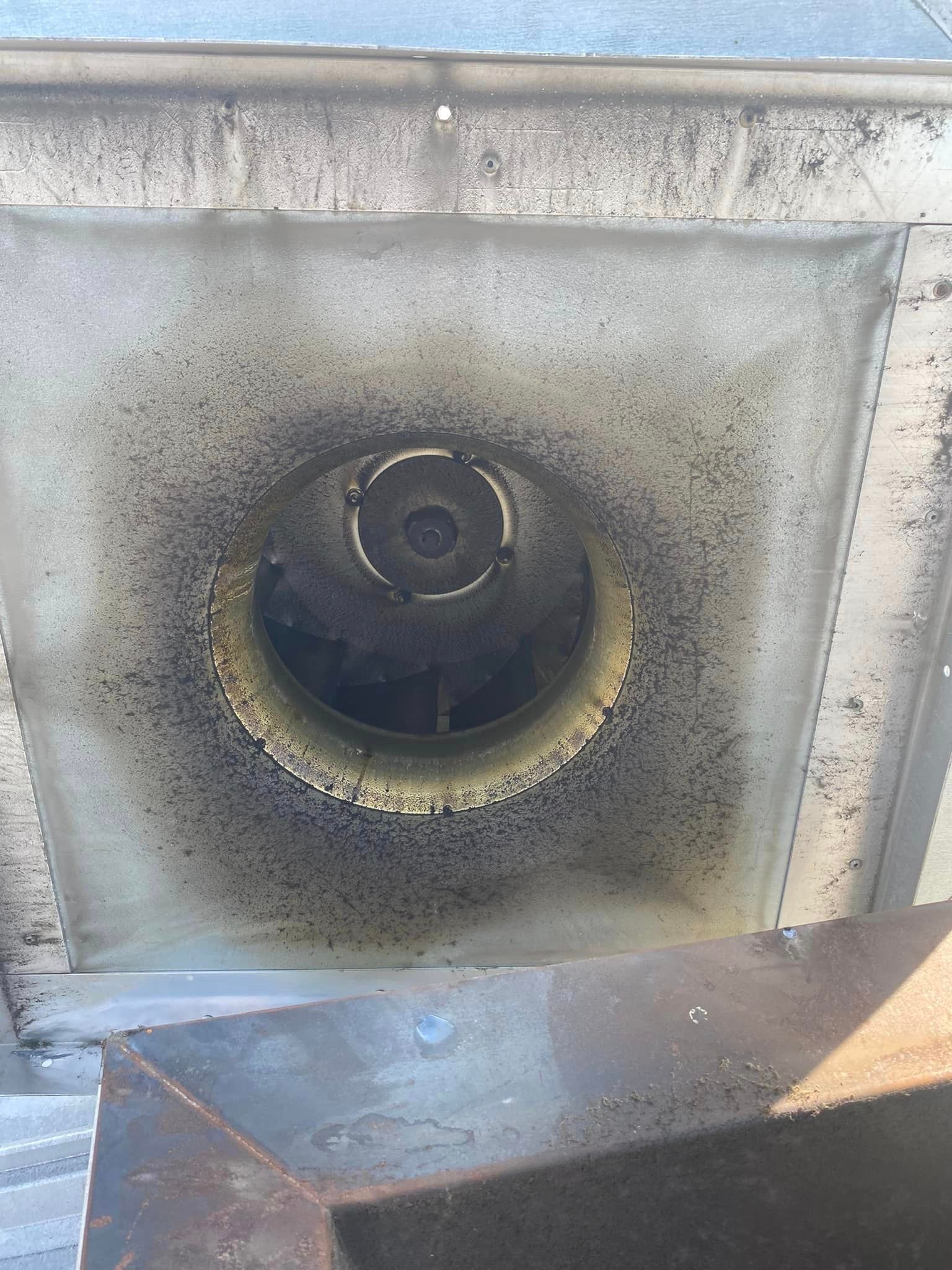 Before the Cleaning of Kitchen Fan Vent - Princeton, IN - D&T Power Washing
