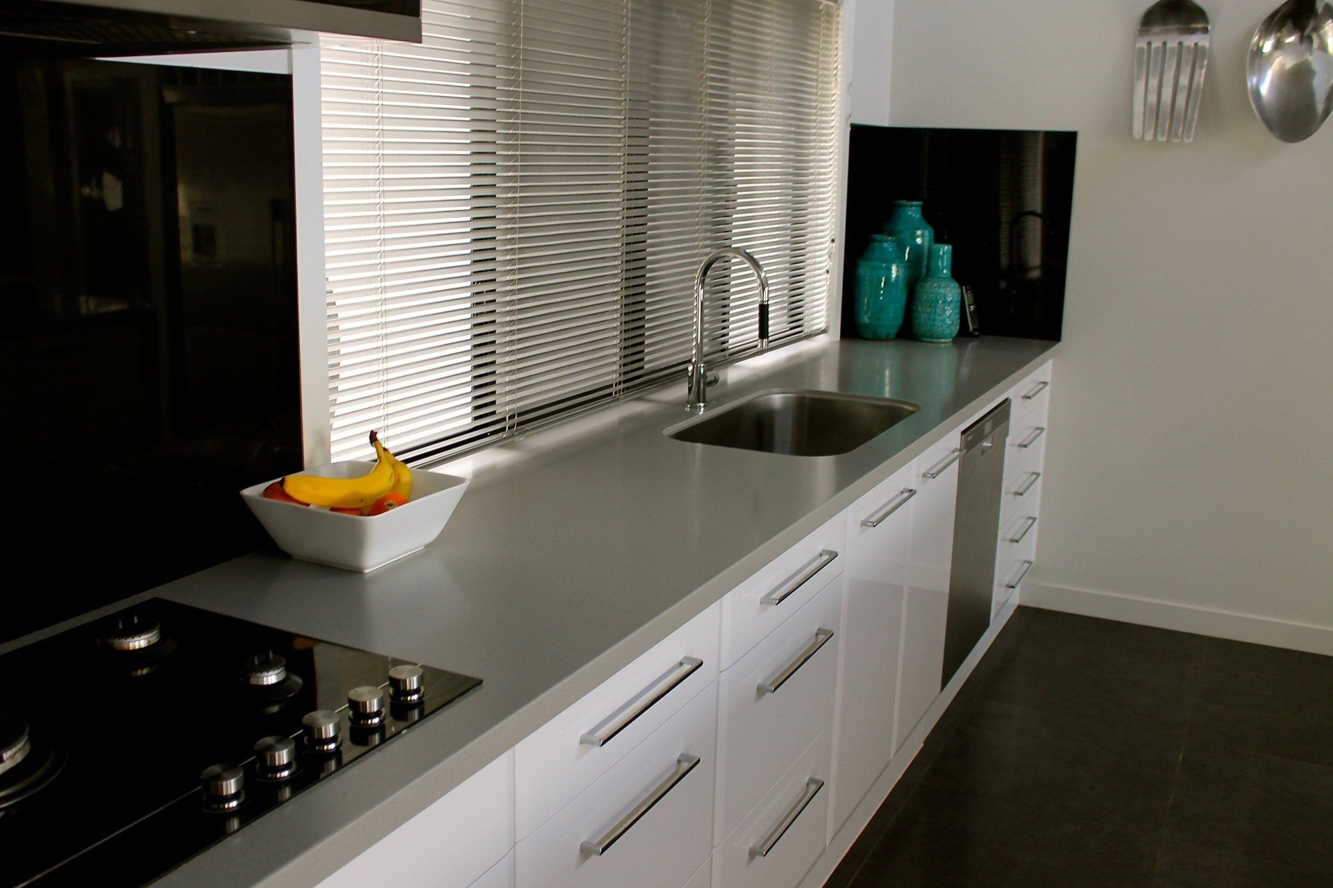 Kitchens Rockhampton Olive & White