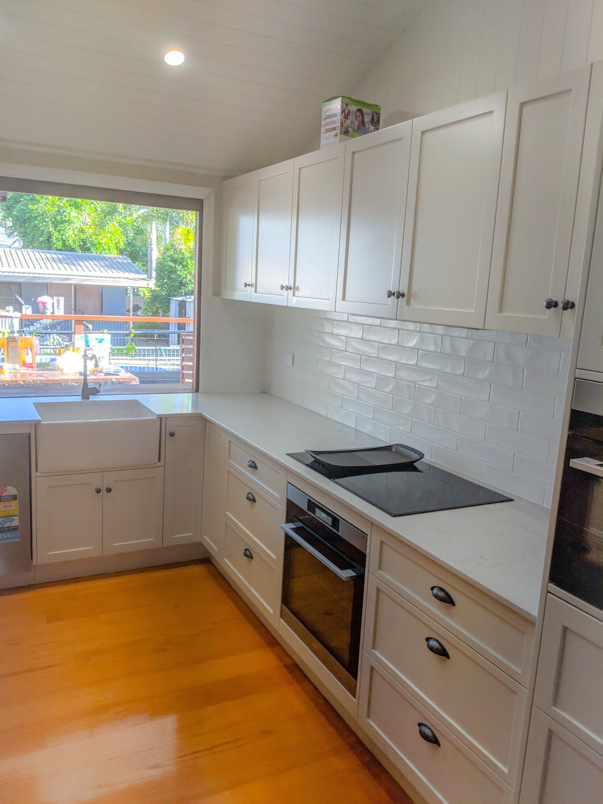 Kitchens Rockhampton Olive & White