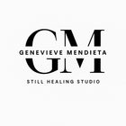 Logo for Still Healing Studio: Black initials GM over GIVI and the words 