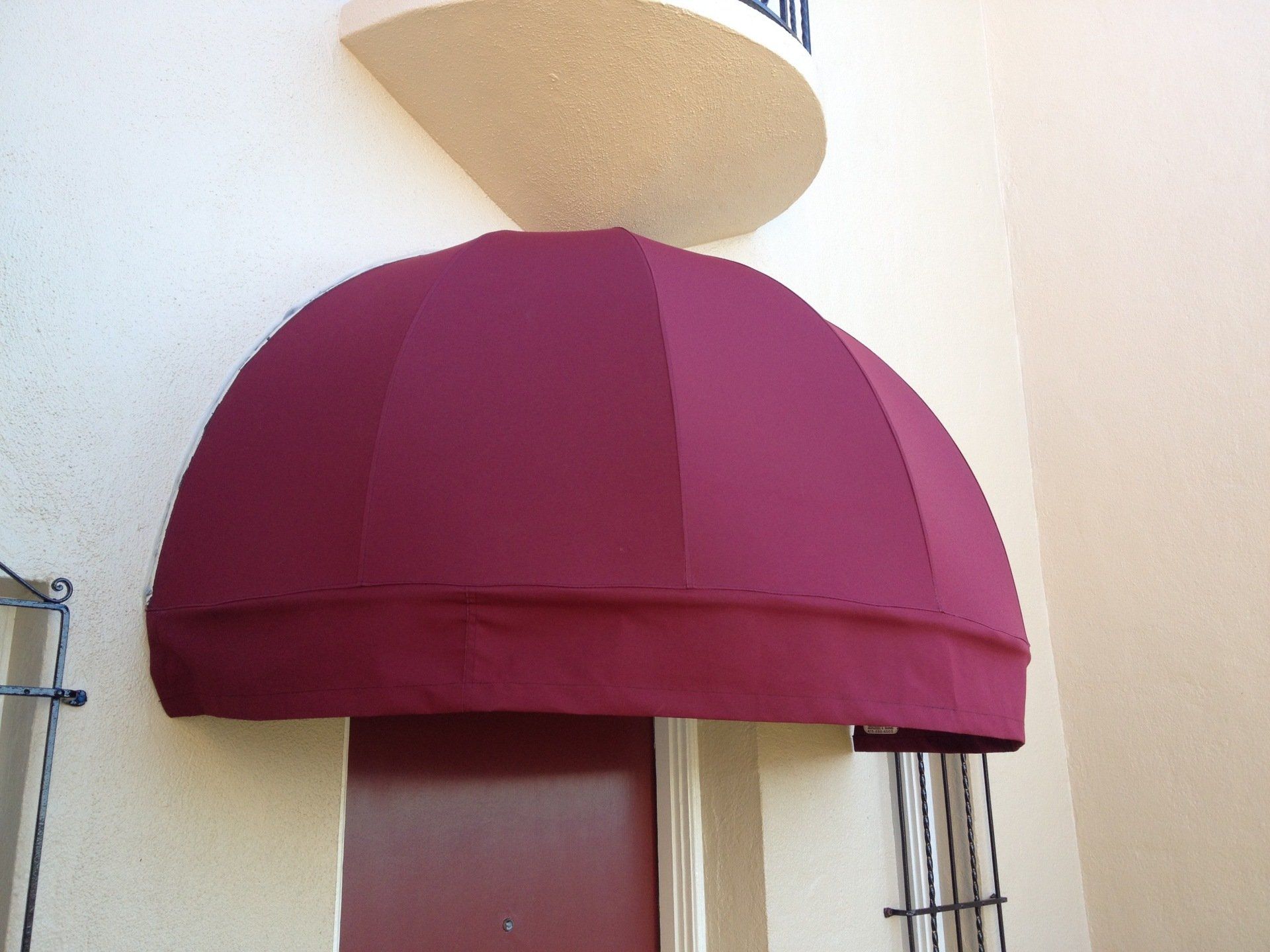 curved awning