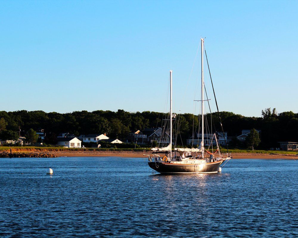 Saco Harbor in Maine