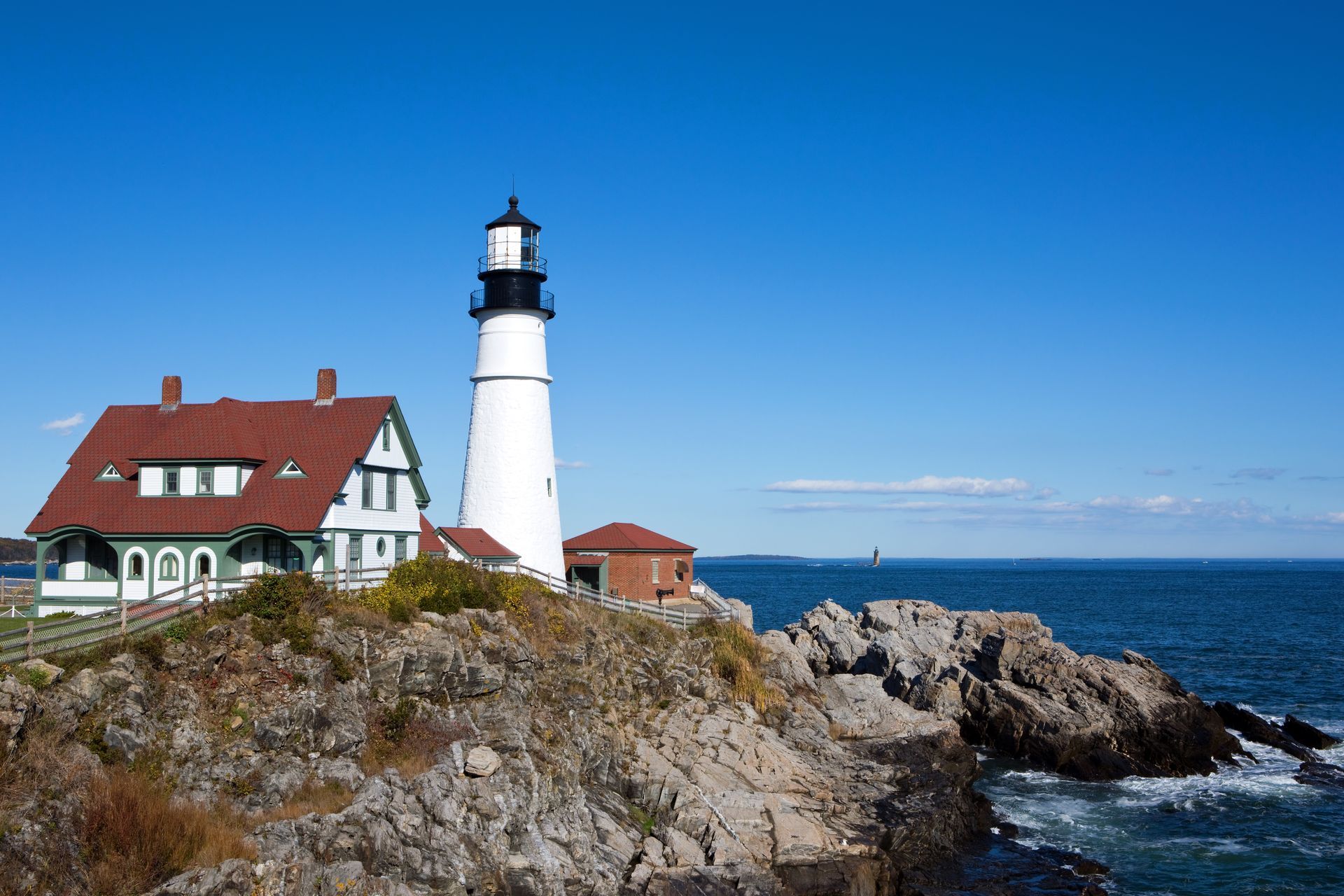 View of the Portland Headlight in Maine