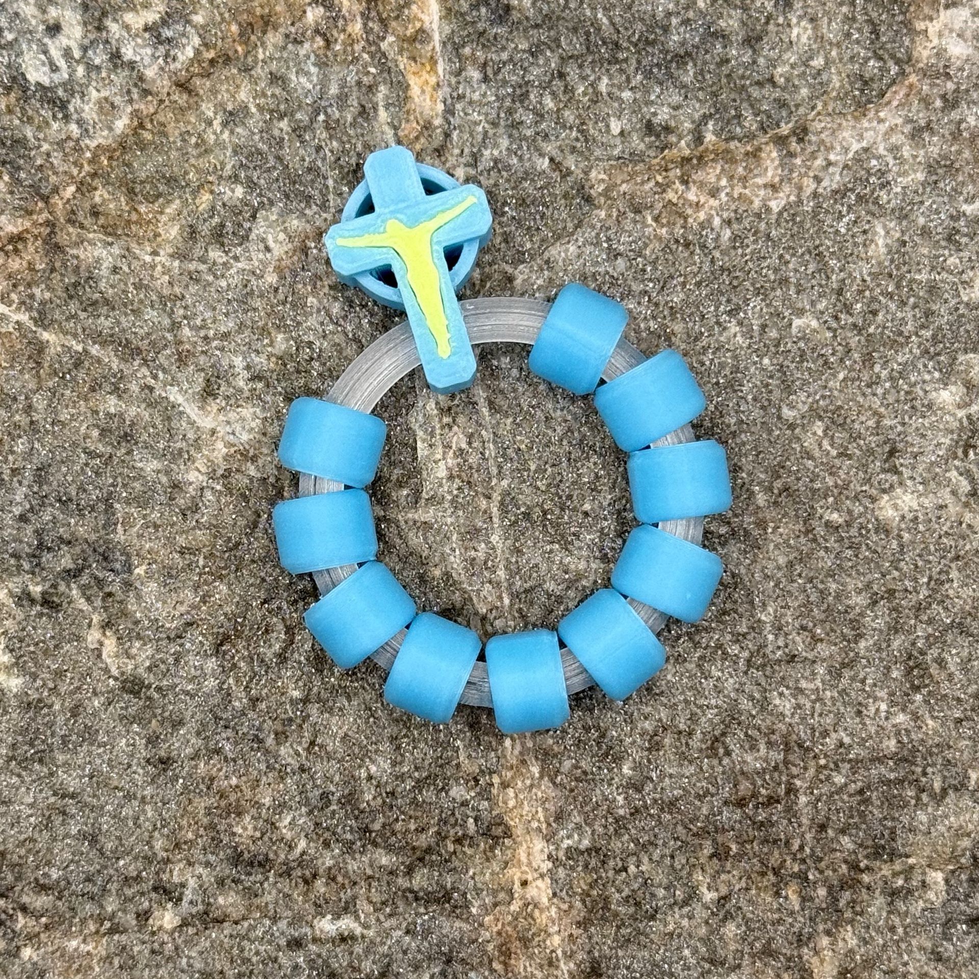 Blue Glow on Transparent Ring