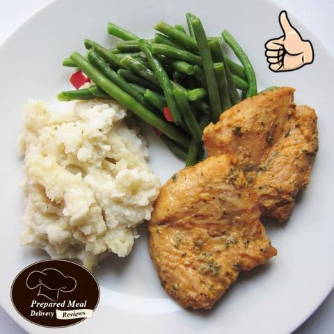 Send A Meal Review Breaded Chicken Cutlet with Mashed Potatoes and String Beans - $39.95