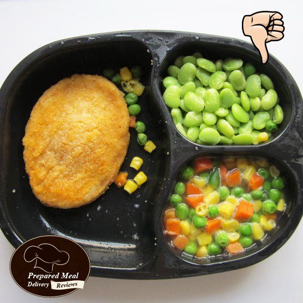 Traditions Breaded Chicken Patty with Mixed vegetables and Lima Beans