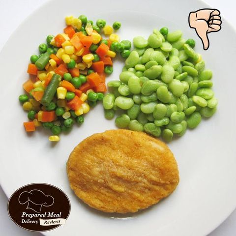 Traditions Meal Solutions Breaded Chicken Patty with Mixed vegetables and Lima Beans - $6.95