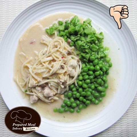 Tradition Meal Solutions Chicken and Spaghetti in a Creamy White Sauce with Peas and Broccoli - $6.95