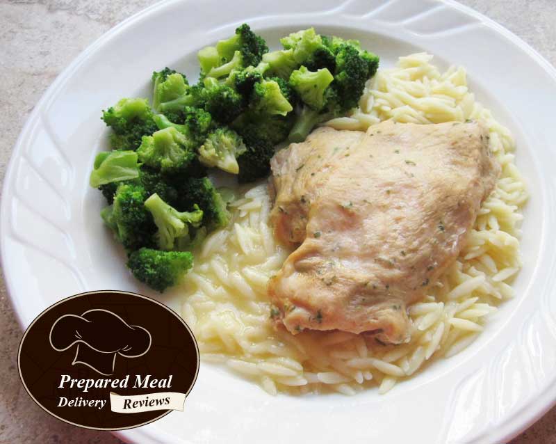 Poached Turkey Breast with Orzo and Broccoli