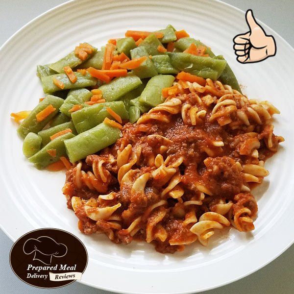 Beef Bolognese over Gluten Free Rotini Pasta - $7