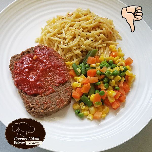 Homestyle Meatloaf with Herbed Pasta and Vegetables - $7