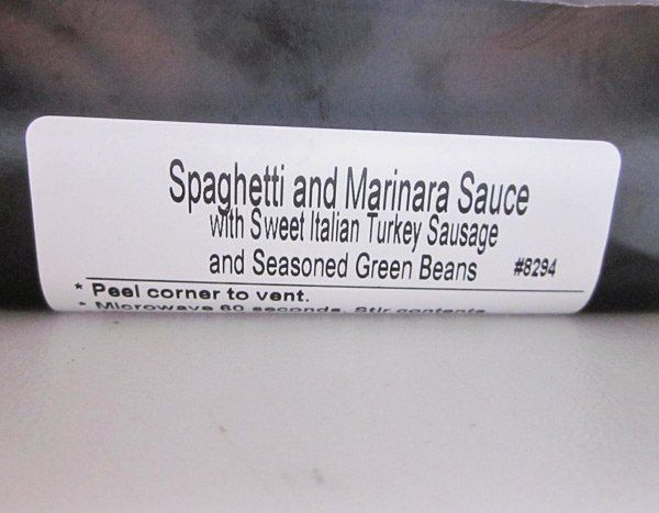 Mom's Meals Spaghetti Marinara Sauce Label