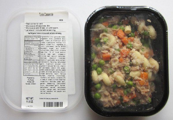 Mom's Meals Tuna Casserole Packaging