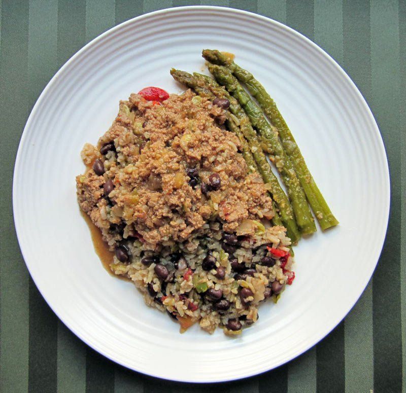 Turkey Picadillo with Rice Pilaf