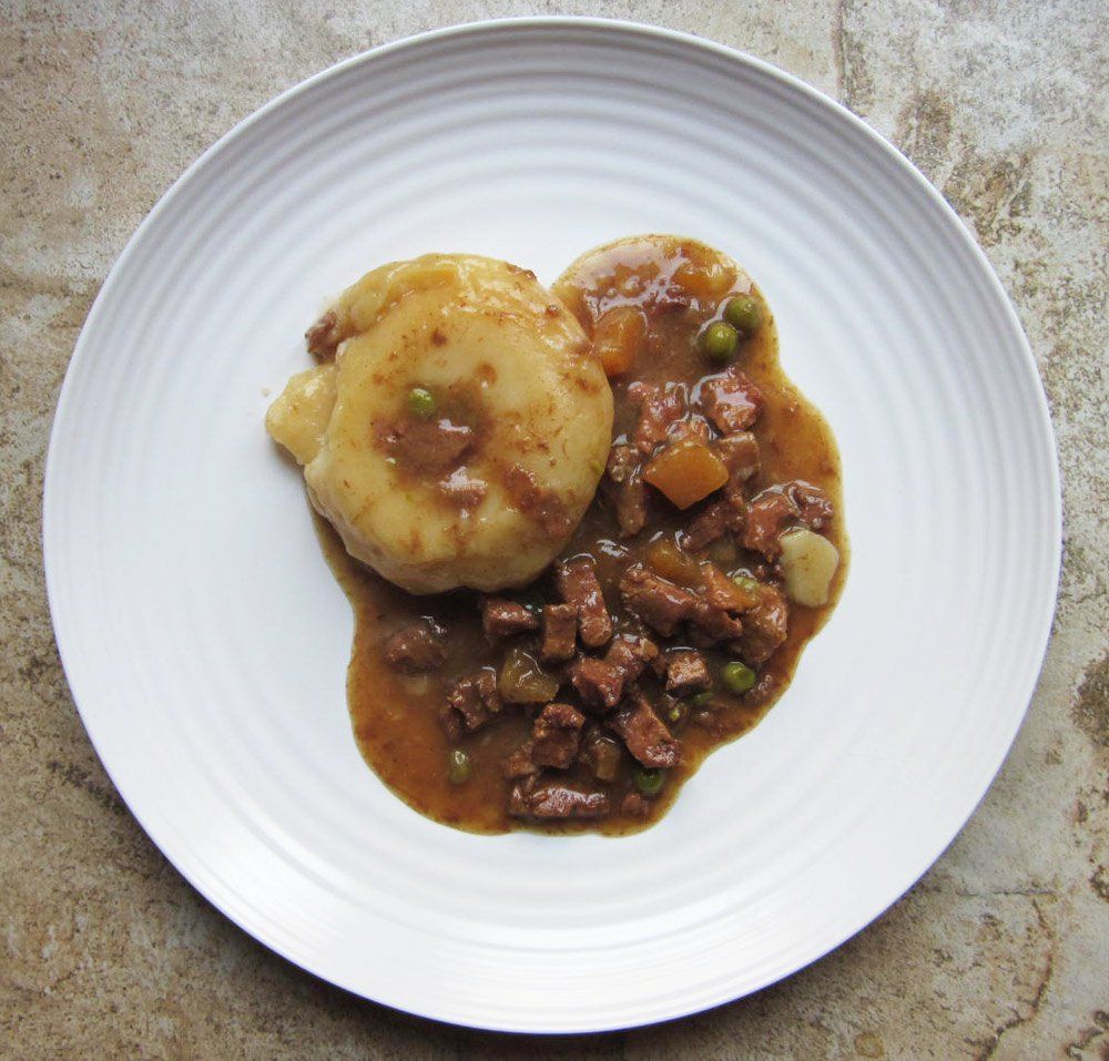 Homestyle Beef  with Mashed Potatoes and Gravy